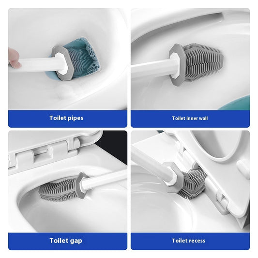 Toilet Brush Set Upper Wall Type No Dead Angle Toilet Cleaning Brush