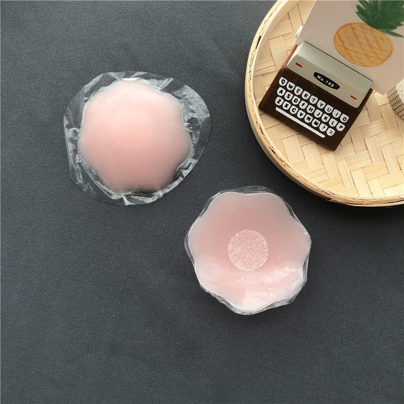 Reusable Self Adhesive Silicone Lift Up Breast Nipple Cover Bra Pad Invisible Breast Petals For Party Dress - Mubimart -  