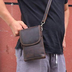 Mens Fashion Leather Shoulder Crossbody Bag