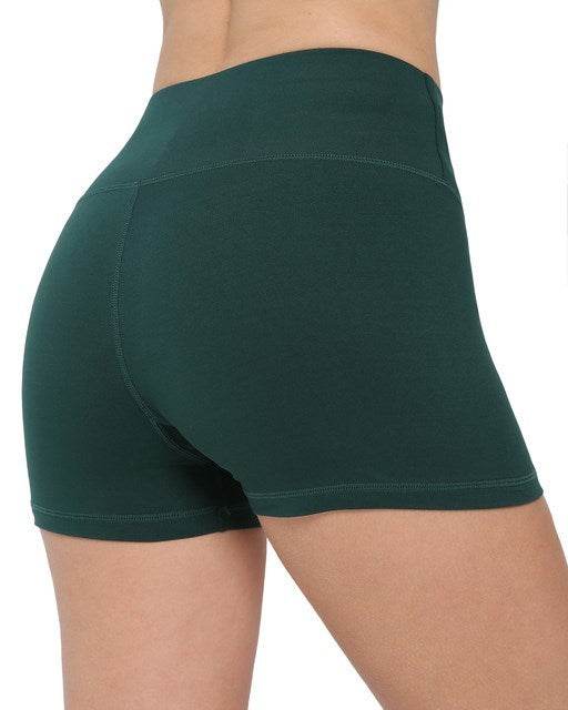 Workout Shorts For Women Seamless Biker Short Pants Black - Mubimart