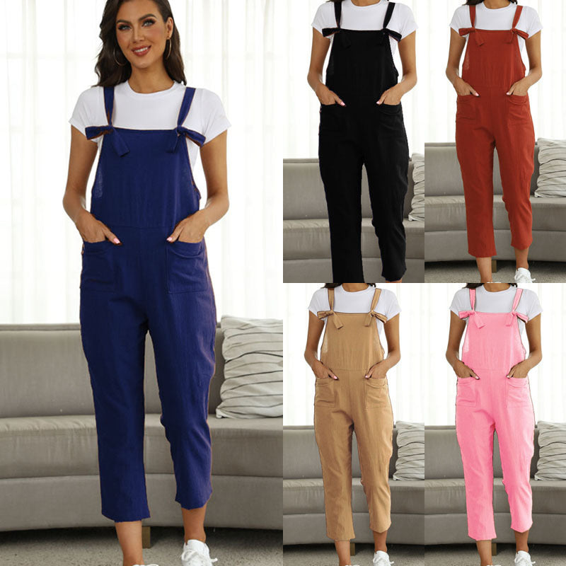 New Hot Sell Casual Plus Size Suspender Jumpsuit - Mubimart -  