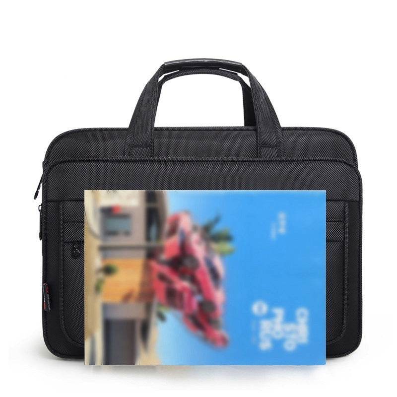 Men's Waterproof Oxford Large Capacity Briefcase - Mubimart