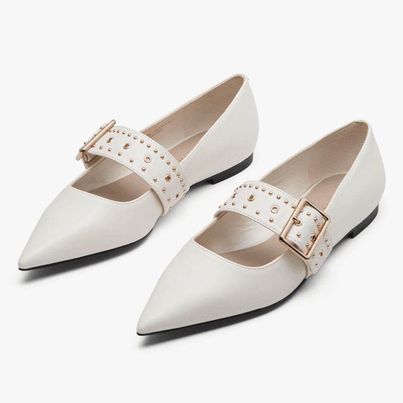 Women's Shallow Casual Mary Jane Shoes - Mubimart