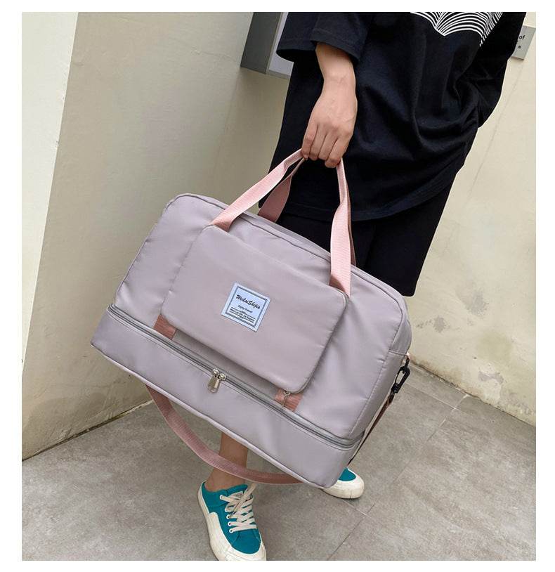 Foldable Travel Duffel Bags Sports Gym Tote Bag Women - Mubimart