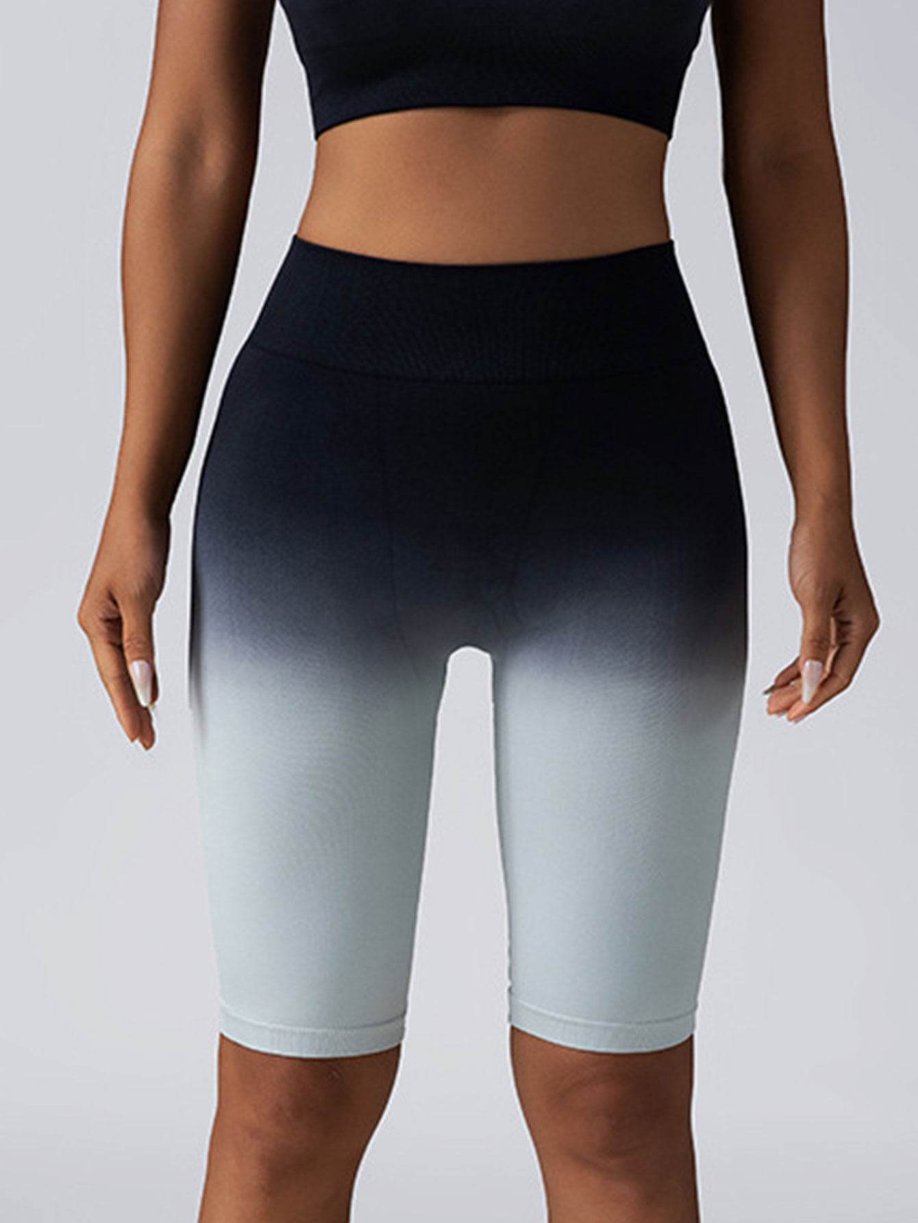 3 Pack Women Workout Shorts Scrunch Shorts Seamless High Waisted Contour Gym Yoga Biker Shorts - Mubimart