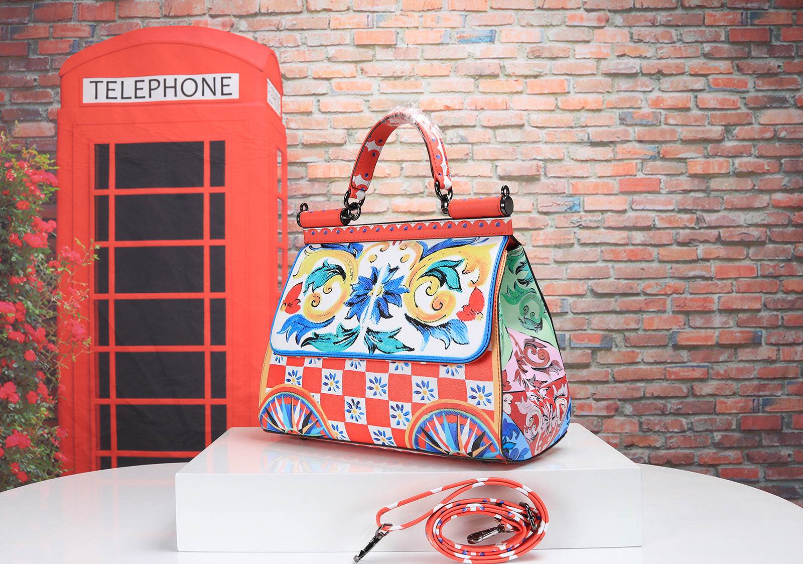 fashiion DG Ladies Bag Printing Handbag Box Designer Bag - Mubimart