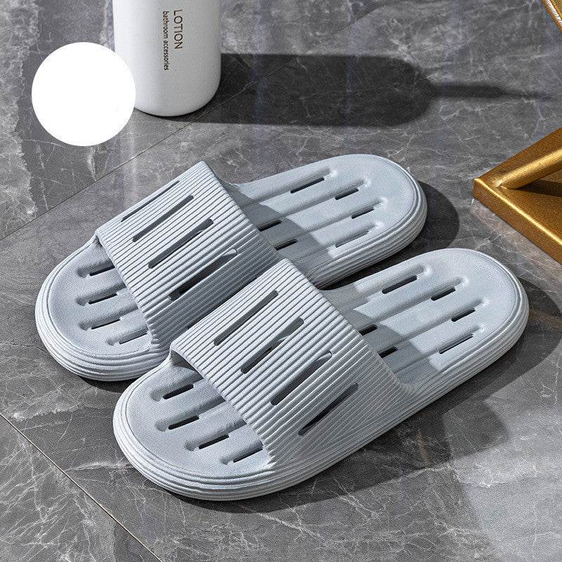 Summer Home Slippers With Hollow Sole Design Non-slip Floor Bathroom Slipper For Women Men's House Shoes - Mubimart