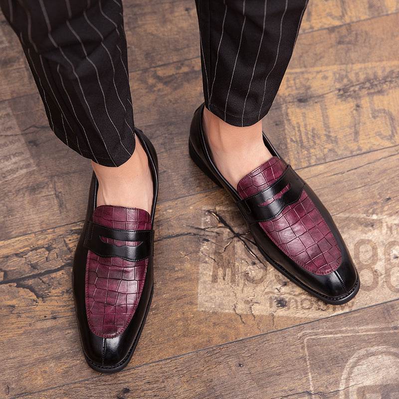European Leather Shoes Business Dress Leather Shoes Pointed Large - Mubimart