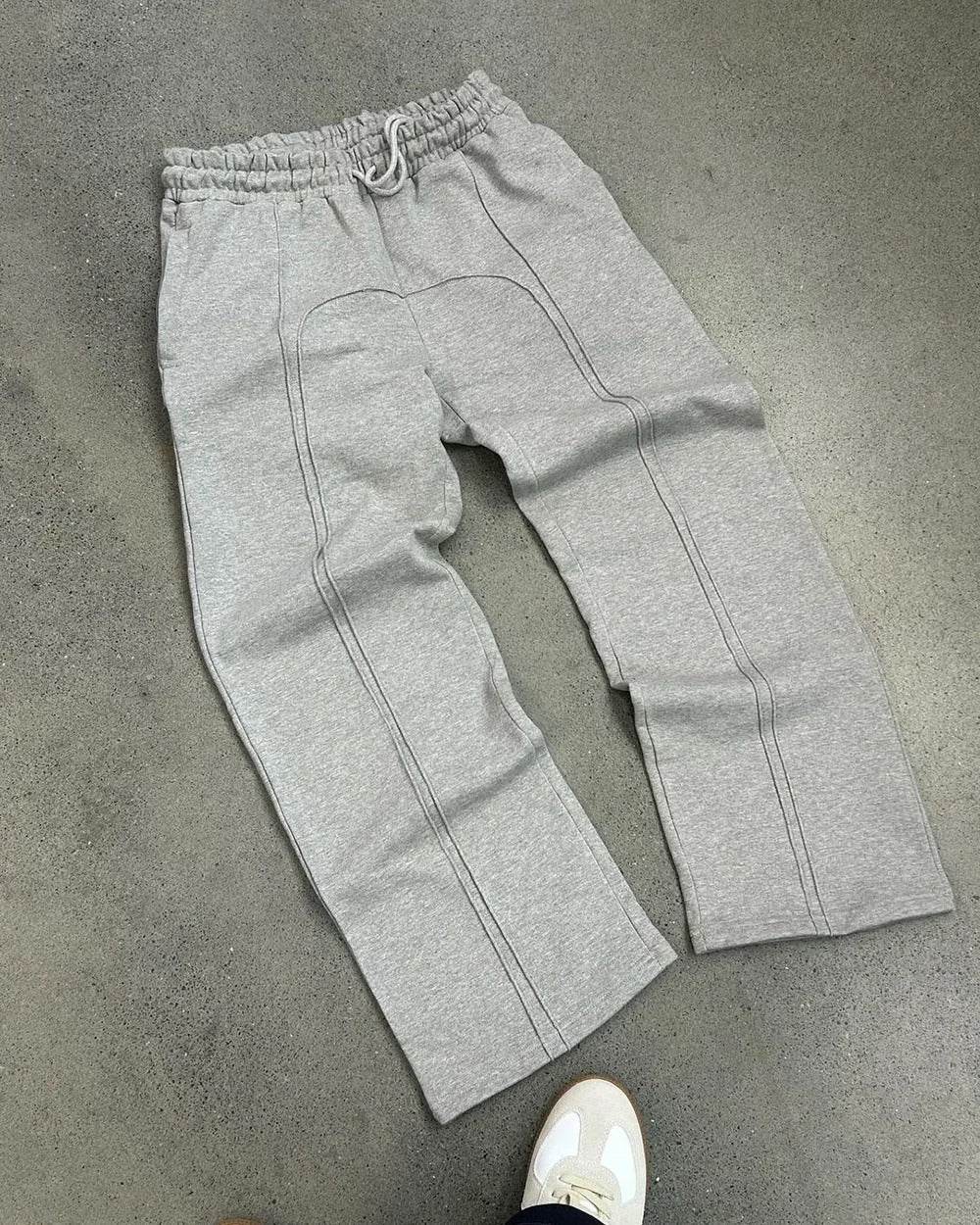 Stretch Rope Sweatpants Casual Trousers - Mubimart