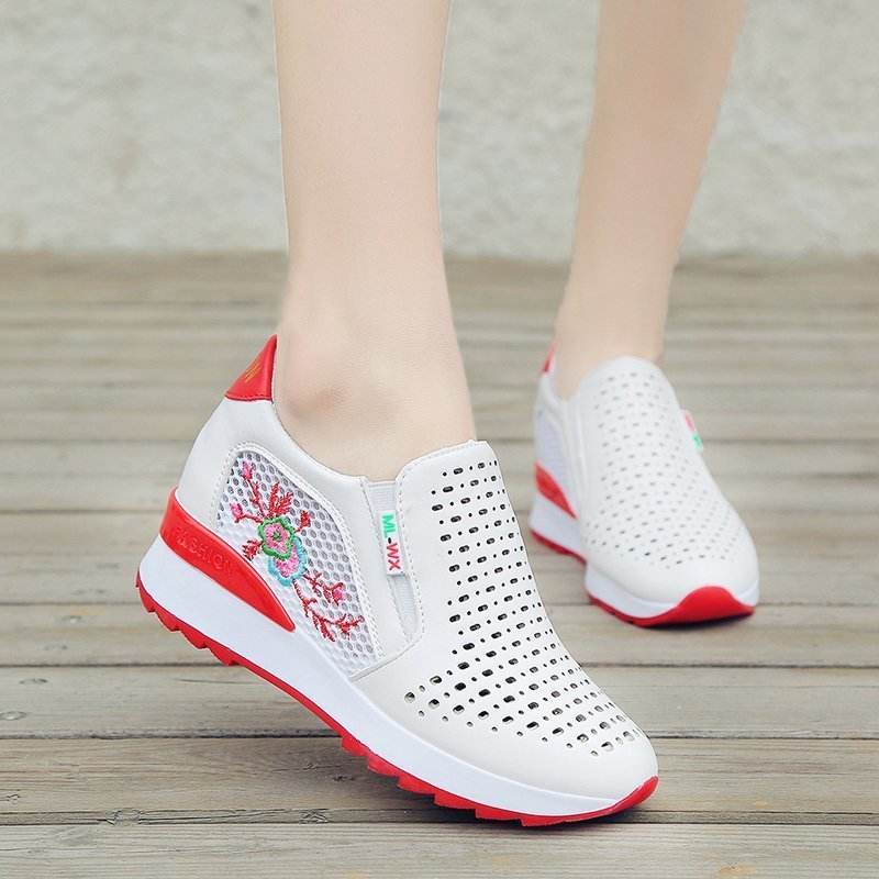 Women Comfortable Casual Shoes Summer Slip On Loafers Mixed - Mubimart