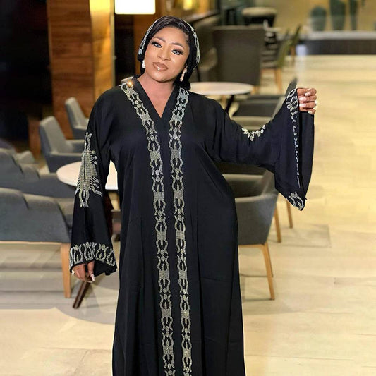 Ethnic Style Plus Size Dress Middle East Muslim Style Robe - Mubimart