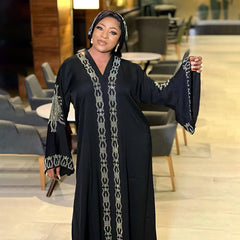 Ethnic Style Plus Size Dress Middle East Muslim Style Robe - Mubimart - Alarm Device 