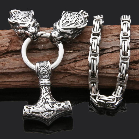 Stainless Steel Pendant Necklace For Men - Mubimart