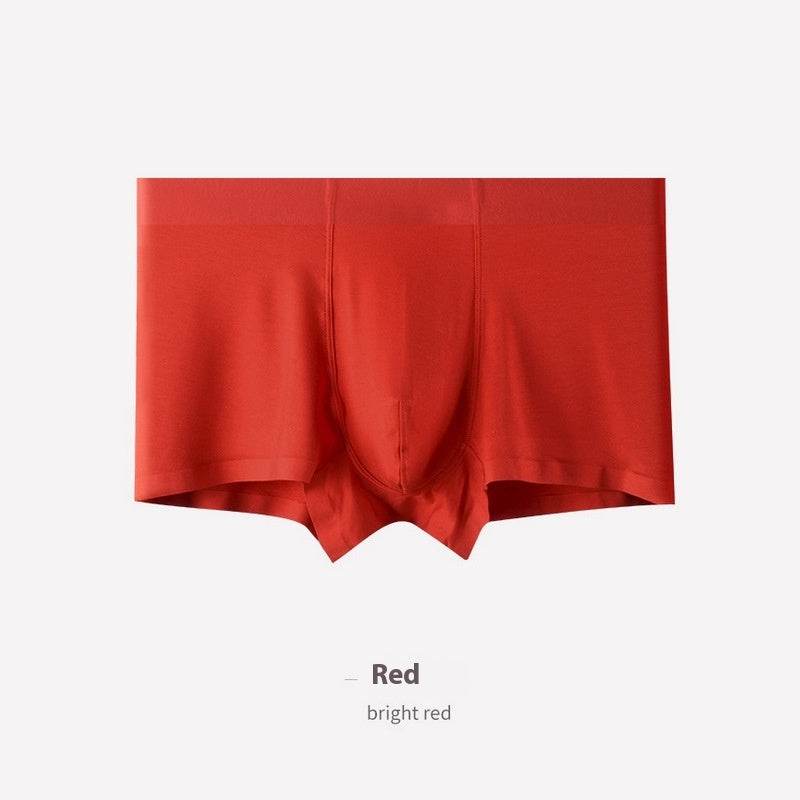 New Modal Men's Underwear Seamless Ultra-thin Breathable Boxers Youth Boxers - Mubimart