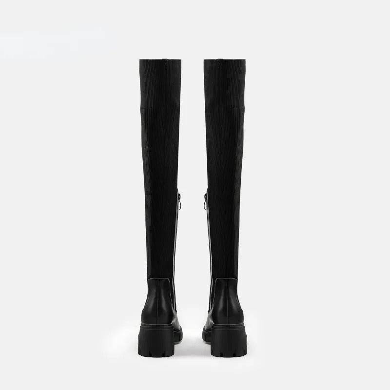 High Heel Springy Thigh Boot Women - Mubimart