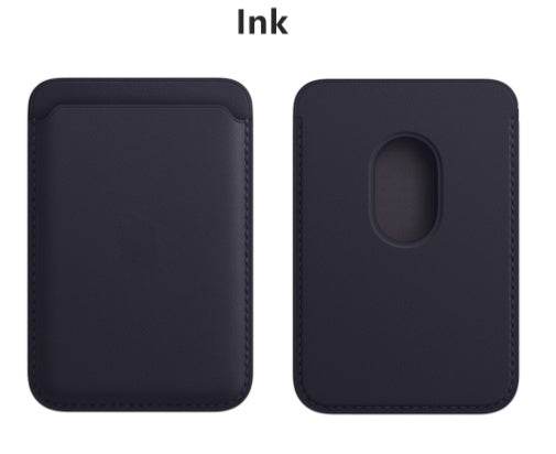 Magnetic Leather Card Holder Holder - Mubimart