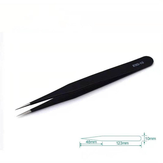 Stainless Steel Antistatic Pointed Tweezers - Mubimart