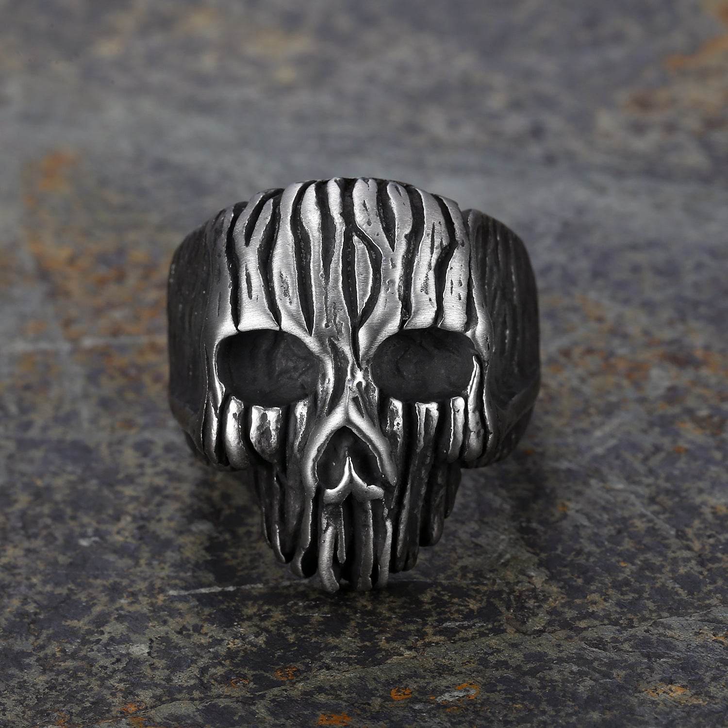 Personality Skull Men And Women Punk Ring Men - Mubimart