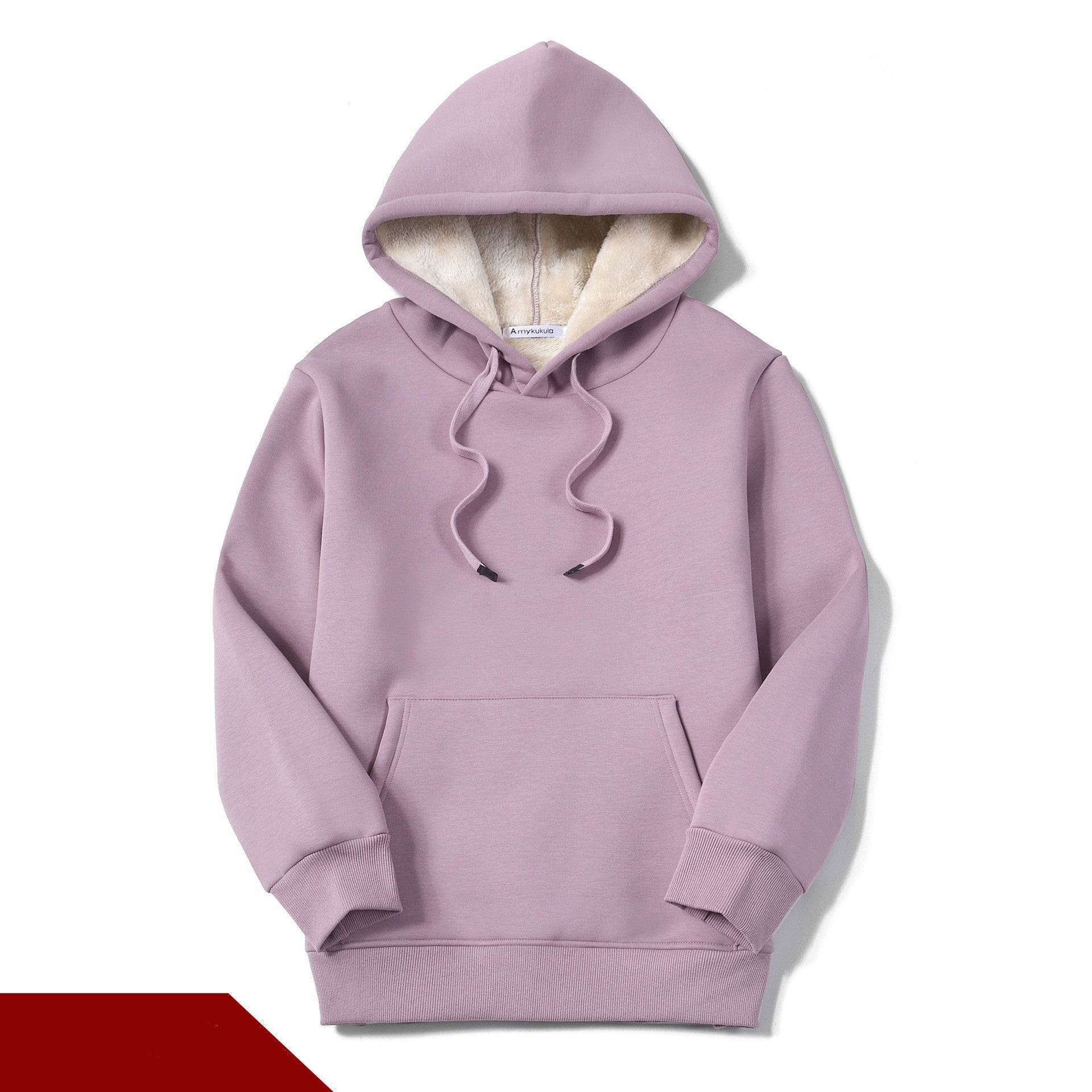 Ladies Fleece Winter Jacket Thick Plus Size Pullover Top - Mubimart