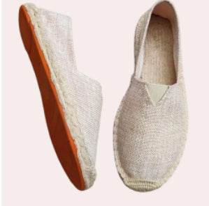 Summer Handmade Linen Sole Espadrille Men's Pedal - Mubimart