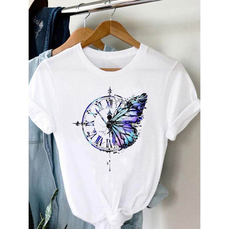 Women's Plus Size Short-sleeved T-shirt - Mubimart