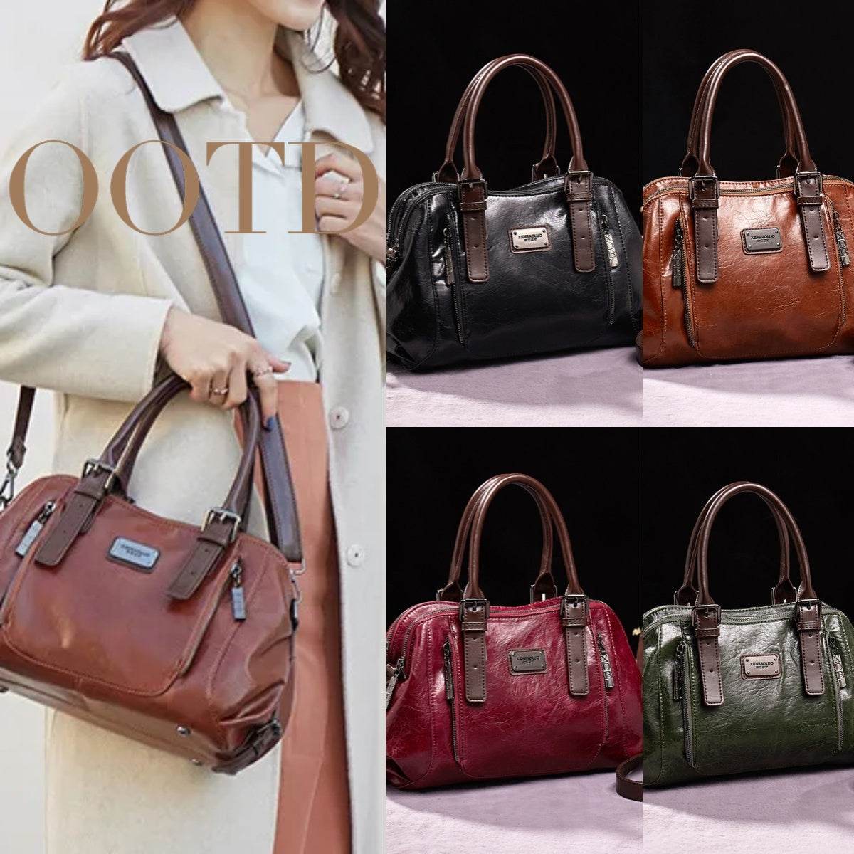 Bag Female Women's Genuine Leather Bags Handbags Crossbody Bags For Women Shoulder Bags Genuine Leather Bolsa Feminina Tote - Mubimart