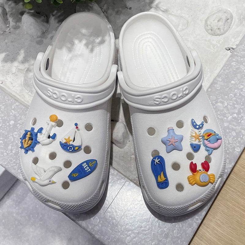 Simple Cartoon Ocean Clogs Accessories - Mubimart
