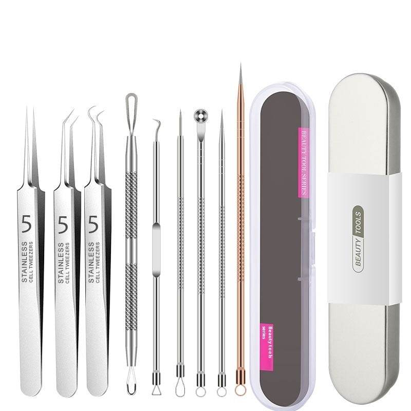 Acne Needle Set Stainless Steel Tweezers - Mubimart