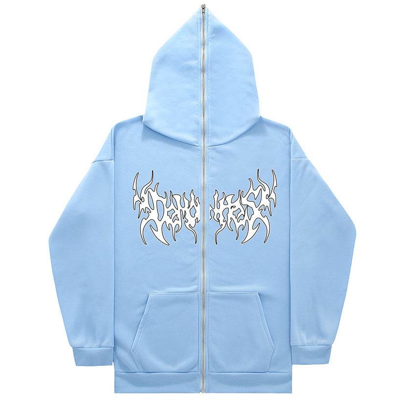 Personalized All-matching Loose Casual Zipper Hoodie - Mubimart