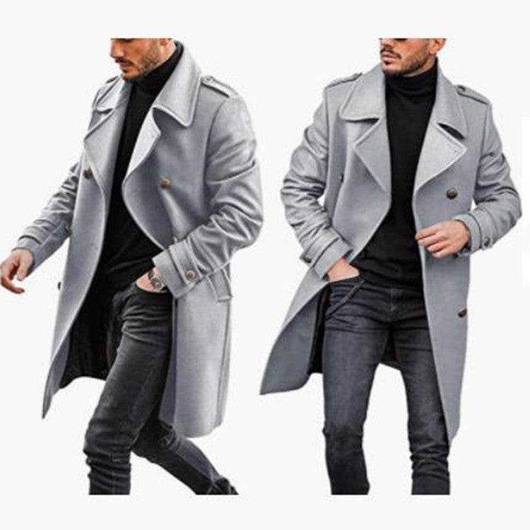 Woolen Men's Coat Autumn And Winter New Product Warm Padded Jacket - Mubimart