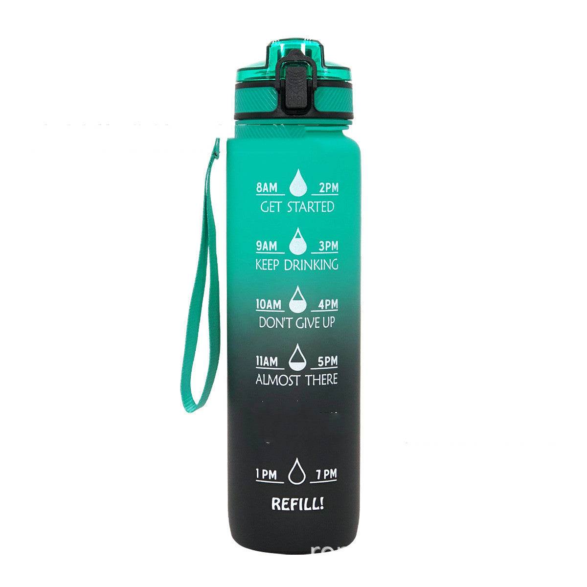 Sports Frosted Gradient Water Bottle - Mubimart