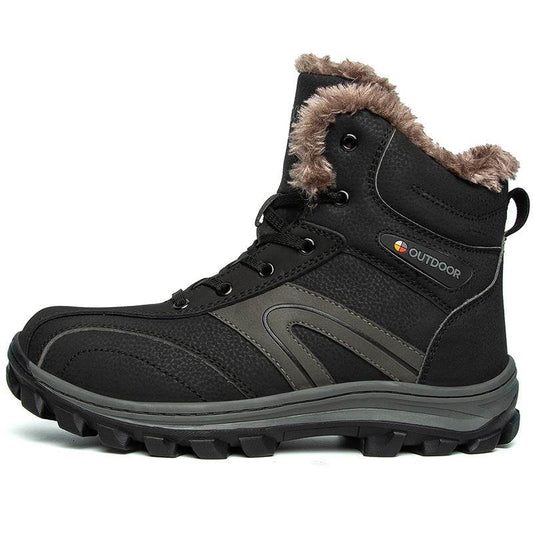 Cotton Shoes Winter Plus Velvet Warm Plus Size Hiking Boots - Mubimart
