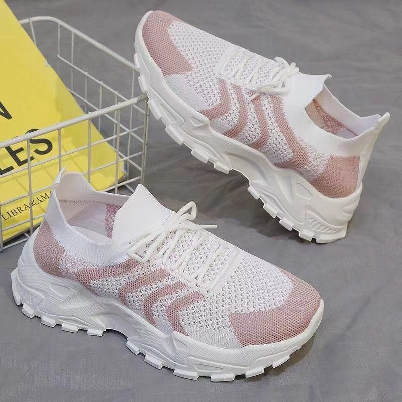 Fashion Women Fly-kit Mesh Sneaker - Mubimart