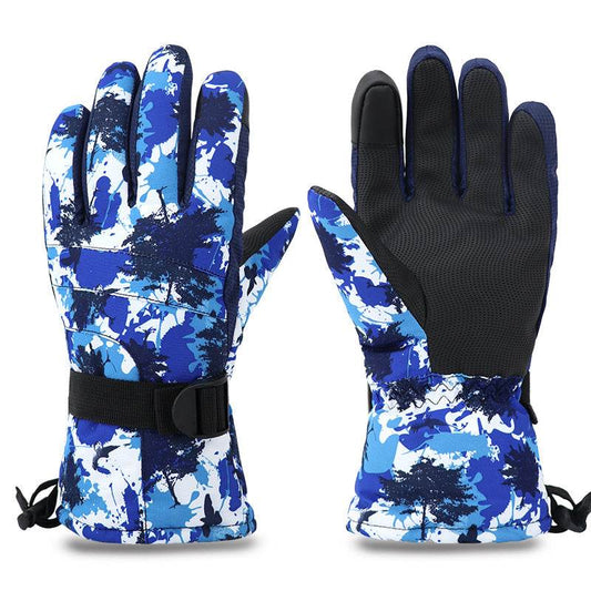 Warm Ski Gloves For Men And Women With Touch Screen Waterproof Riding In Winter - Mubimart