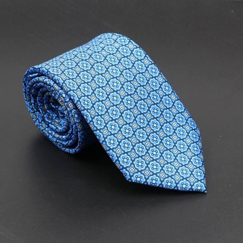 Super Soft Bohemian Silk Ties Men's Fashion 75mm Necktie - Mubimart