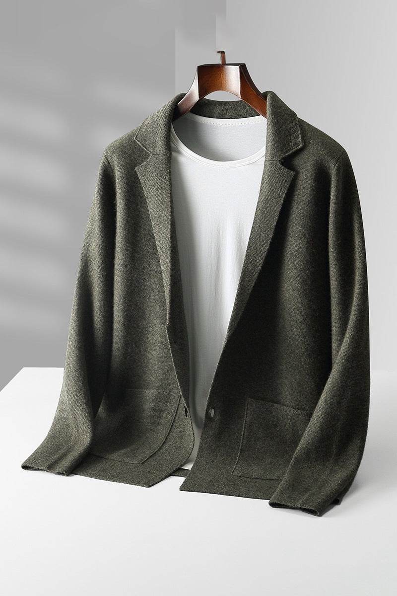 Cardigan Male V-neck Cardigan Knitted - Mubimart