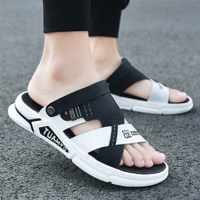 Waterproof Leather Sandals For Men - Mubimart
