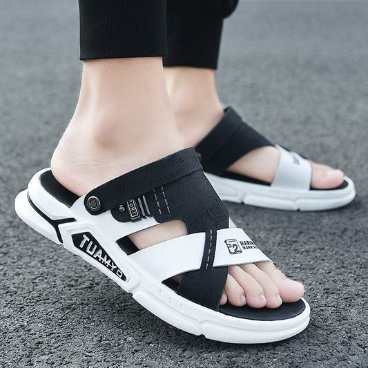 Waterproof Leather Sandals For Men - Mubimart