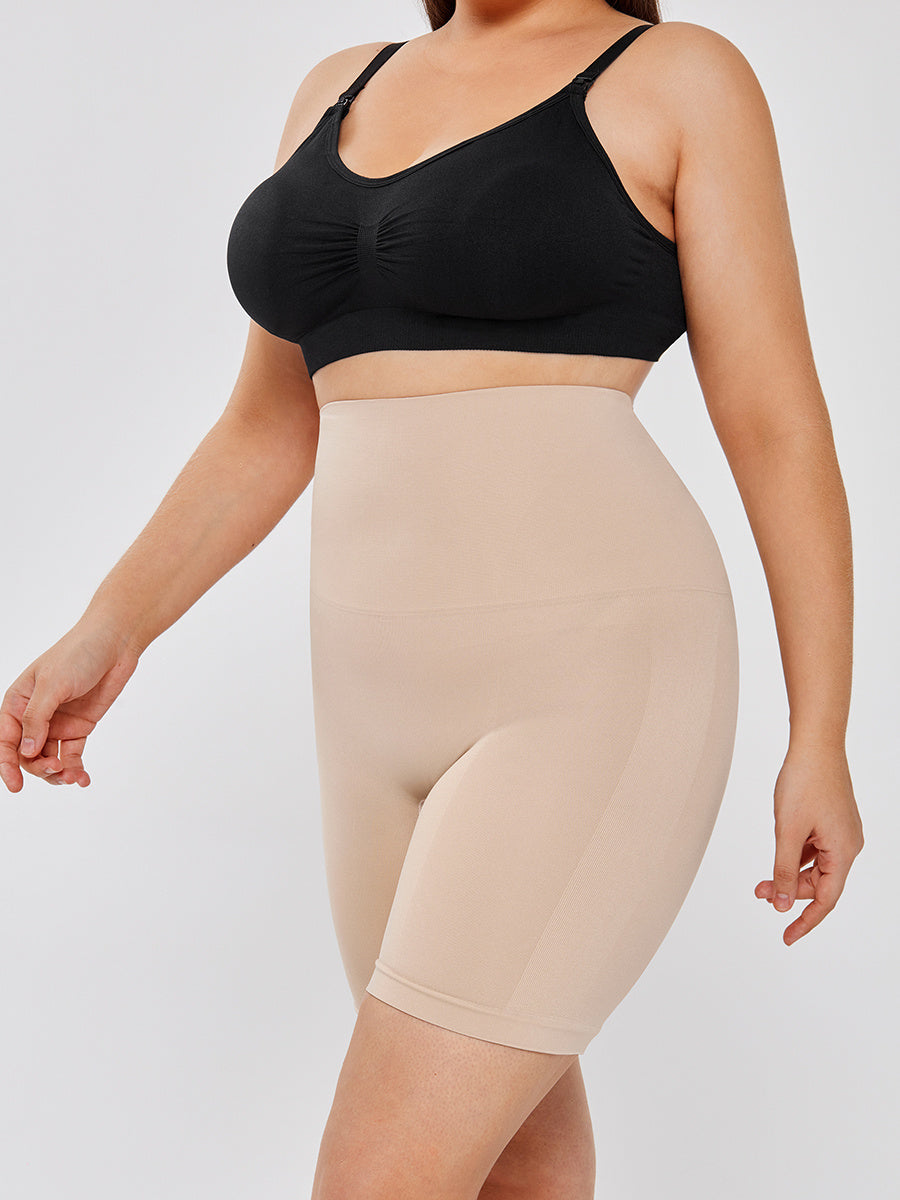 High Waisted Body Shaper Shorts - Mubimart -  