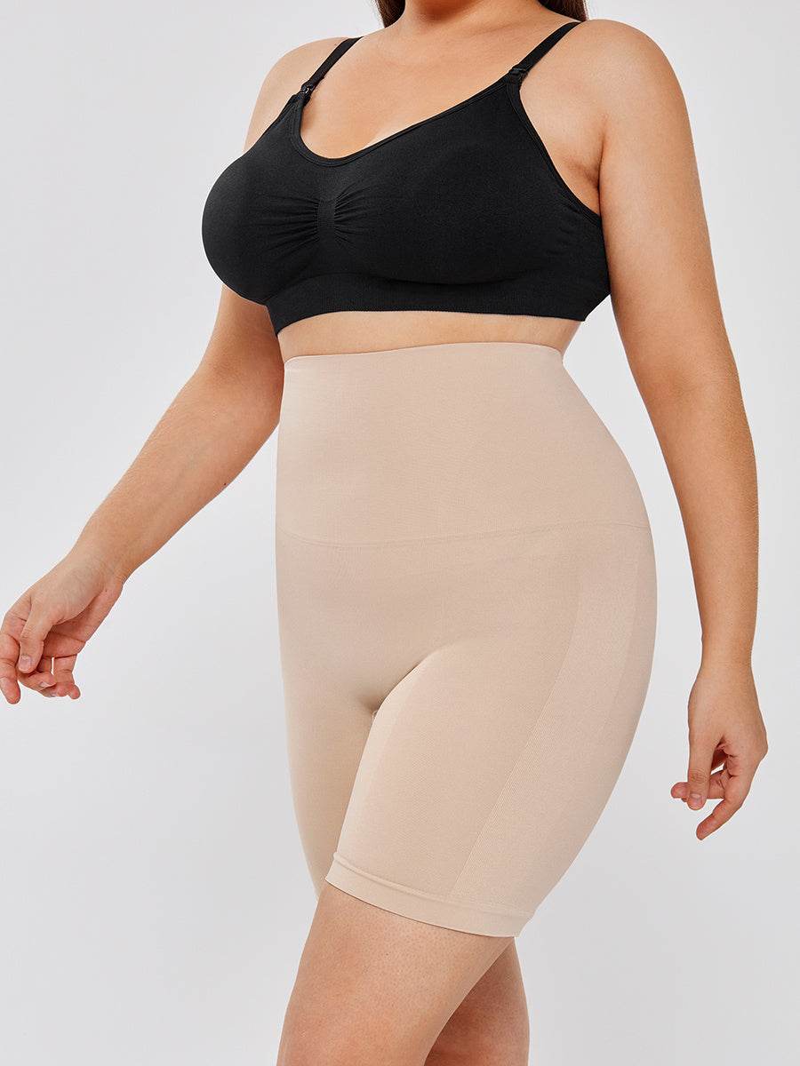 High Waisted Body Shaper Shorts - Mubimart