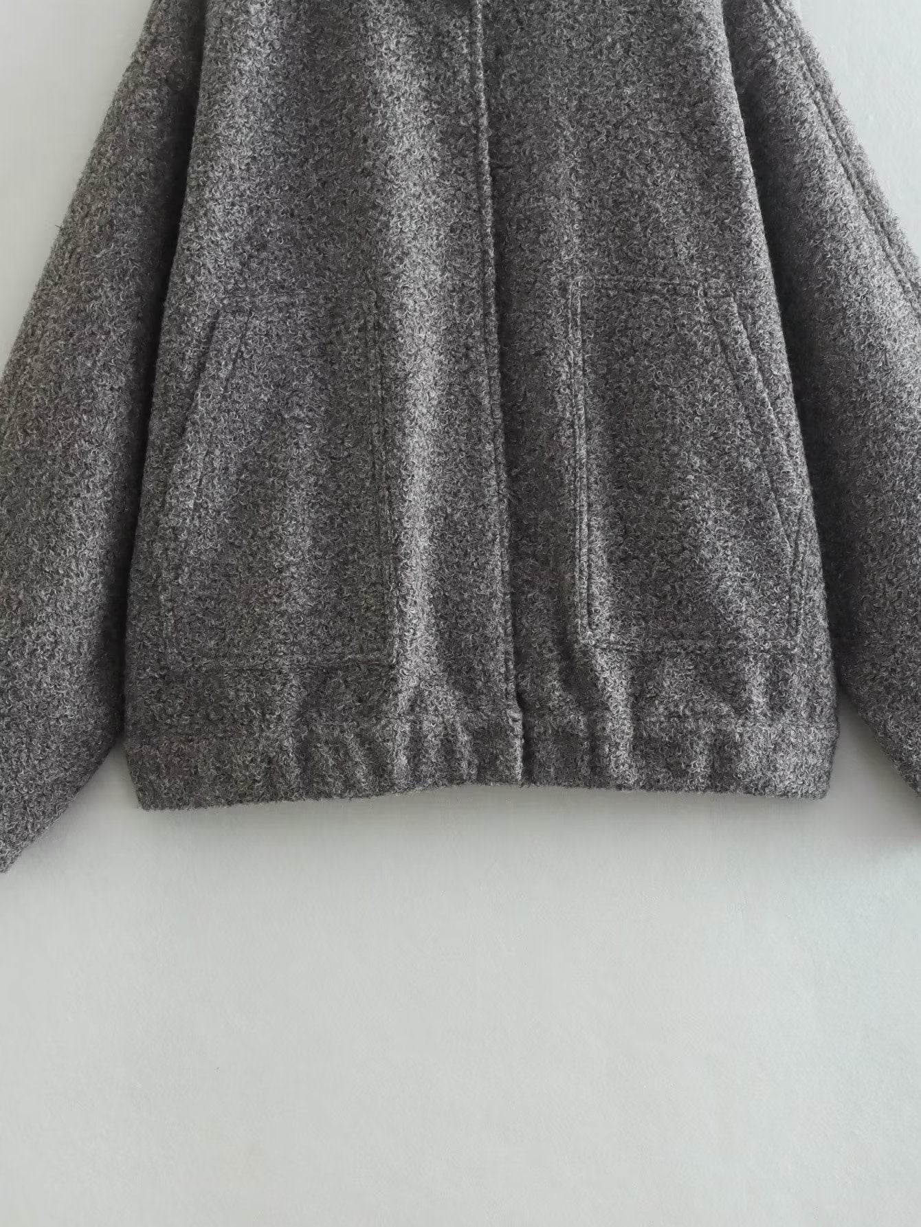 Fashion Casual Bomber Jacket Coa - Mubimart