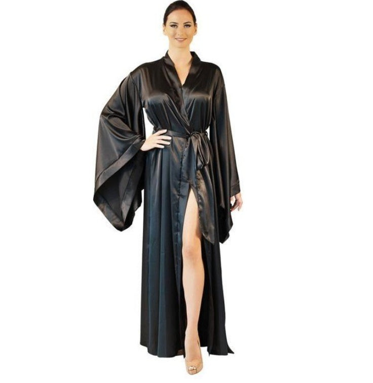 Fashion Nightwear One-piece Satin Bridesmaid Bathrobe - Mubimart -  