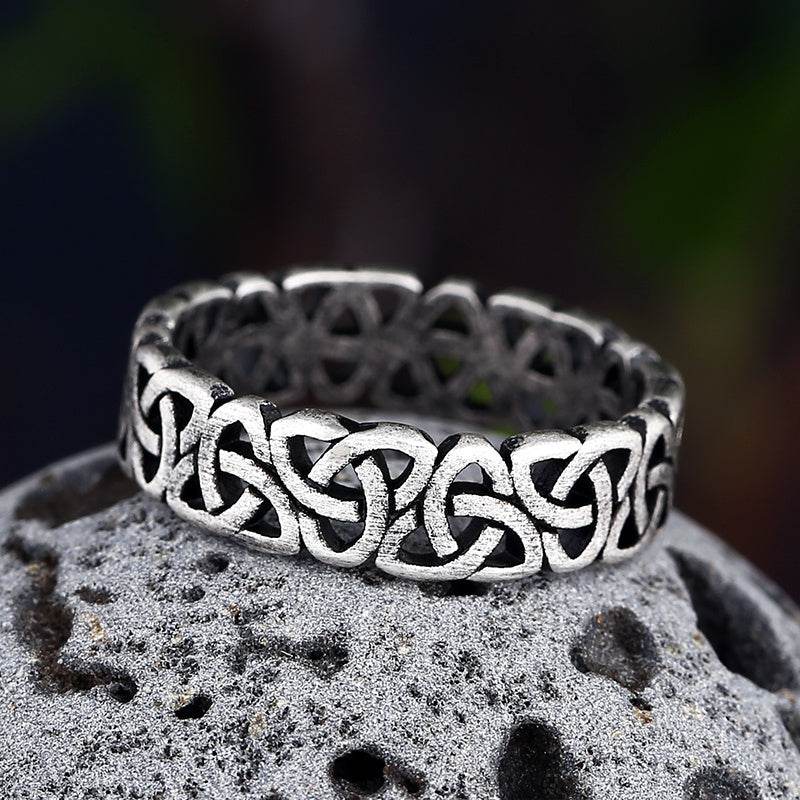 European And American Retro Viking Titanium Steel Ring For Men And Women - Mubimart