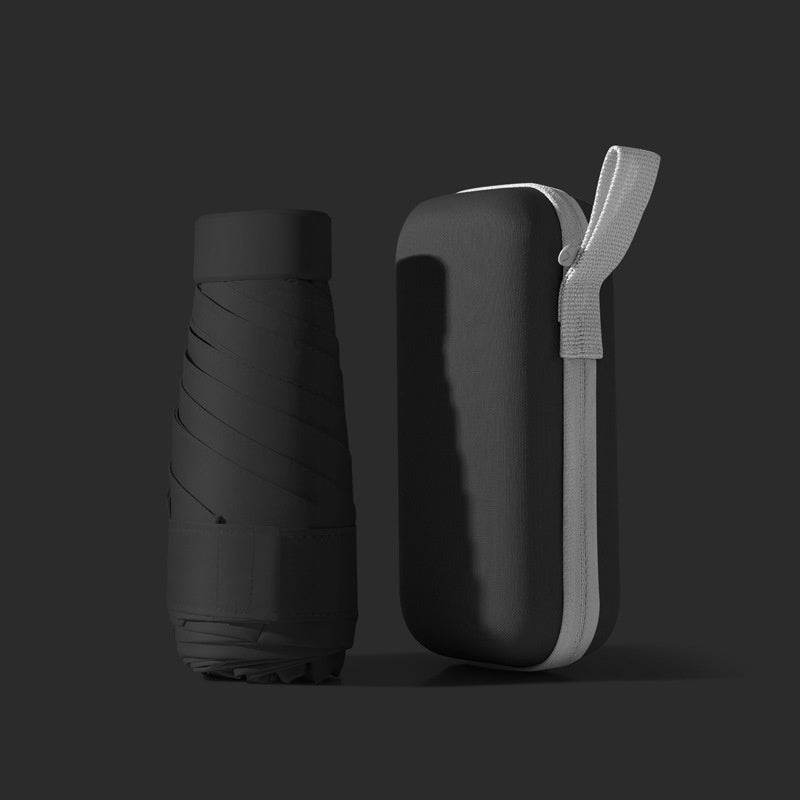 Mini Five-fold Umbrella Capsules Sun Umbrella Sun Protection UV Protection - Mubimart