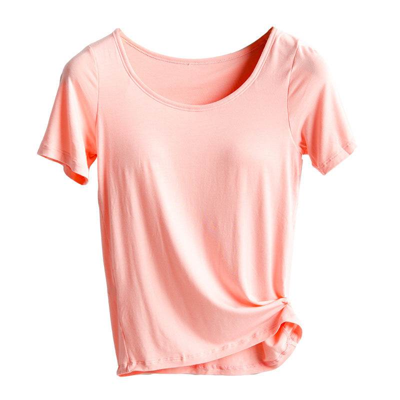 Bra Pad Cup Bra One-piece No Steel Ring Camisole Women's Free Bra Bottoming Shirt Underwear - Mubimart