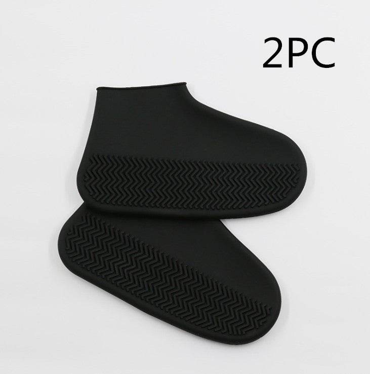 Men and women hiking slip wearable easy to carry silicone rain boots - Mubimart