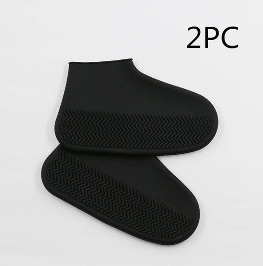 Men and women hiking slip wearable easy to carry silicone rain boots - Mubimart