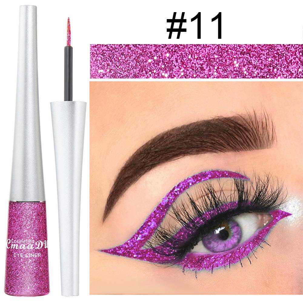 Creative Multicolor Glitter Powder Liquid Eyeliner - Mubimart