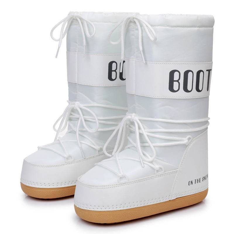 Ski Space Boots Fashion Round Toe Mid-calf Women - Mubimart