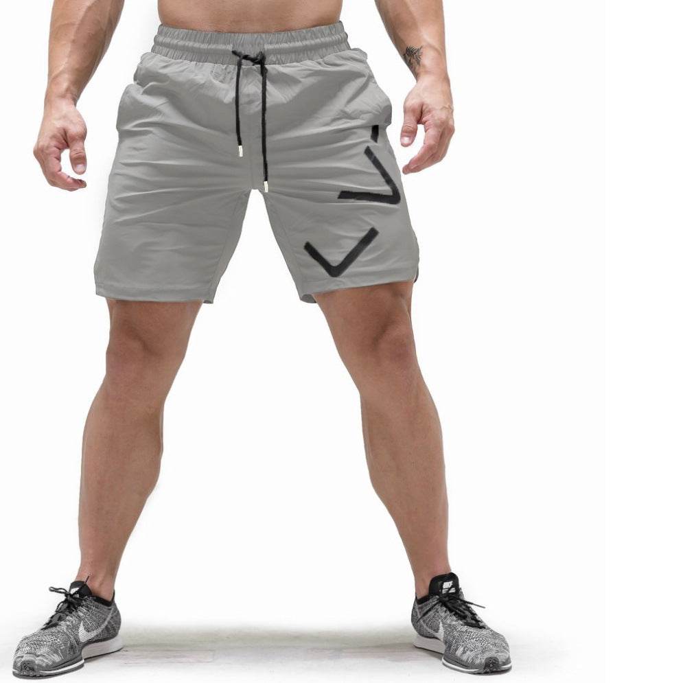 Men's Athleisure Cotton Stretch Workout Loose Shorts - Mubimart